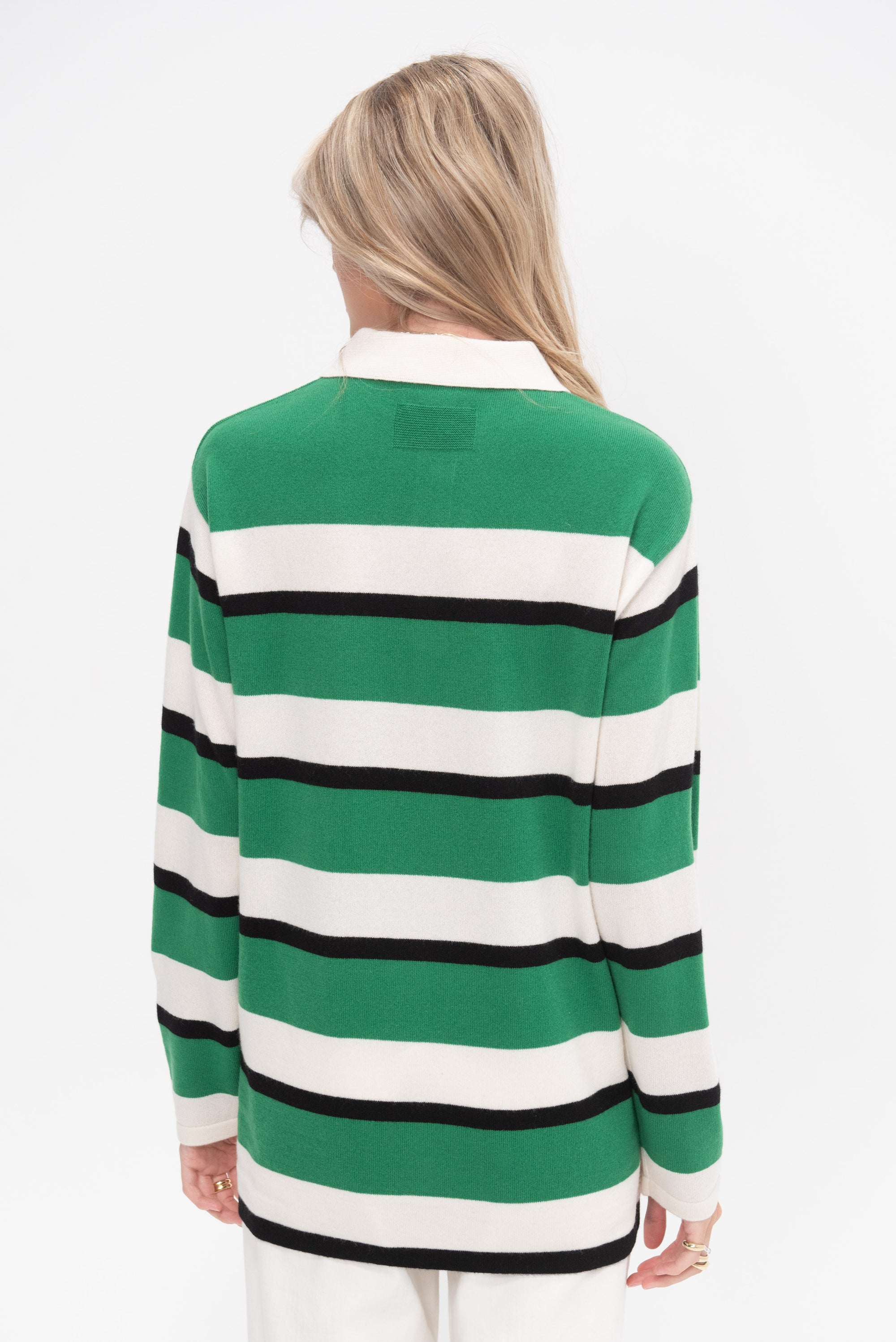 Striped Rugby, Rainforest &amp; Cream Stripe