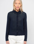 Elle Shirt Cashmere, Midnight