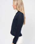 Elle Shirt Cashmere, Midnight