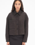 HACHE - Biggy Shirt, Dark Brown