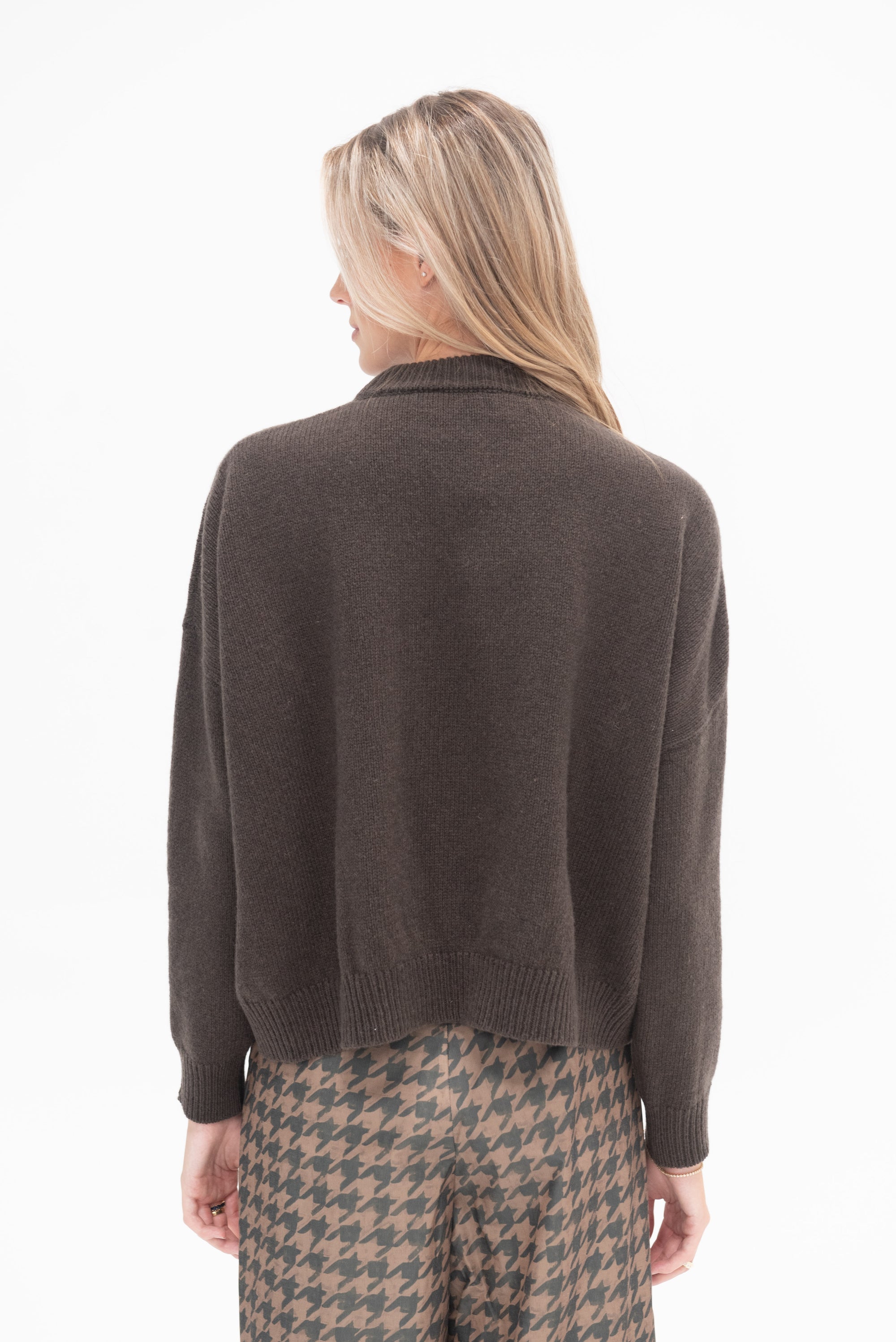 HACHE - Cameron Sweater, Military Brown