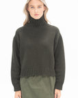 HACHE - Gotland Sweater, Dark Green