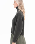 HACHE - Gotland Sweater, Dark Green