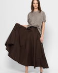 Optical Skirt, Brown