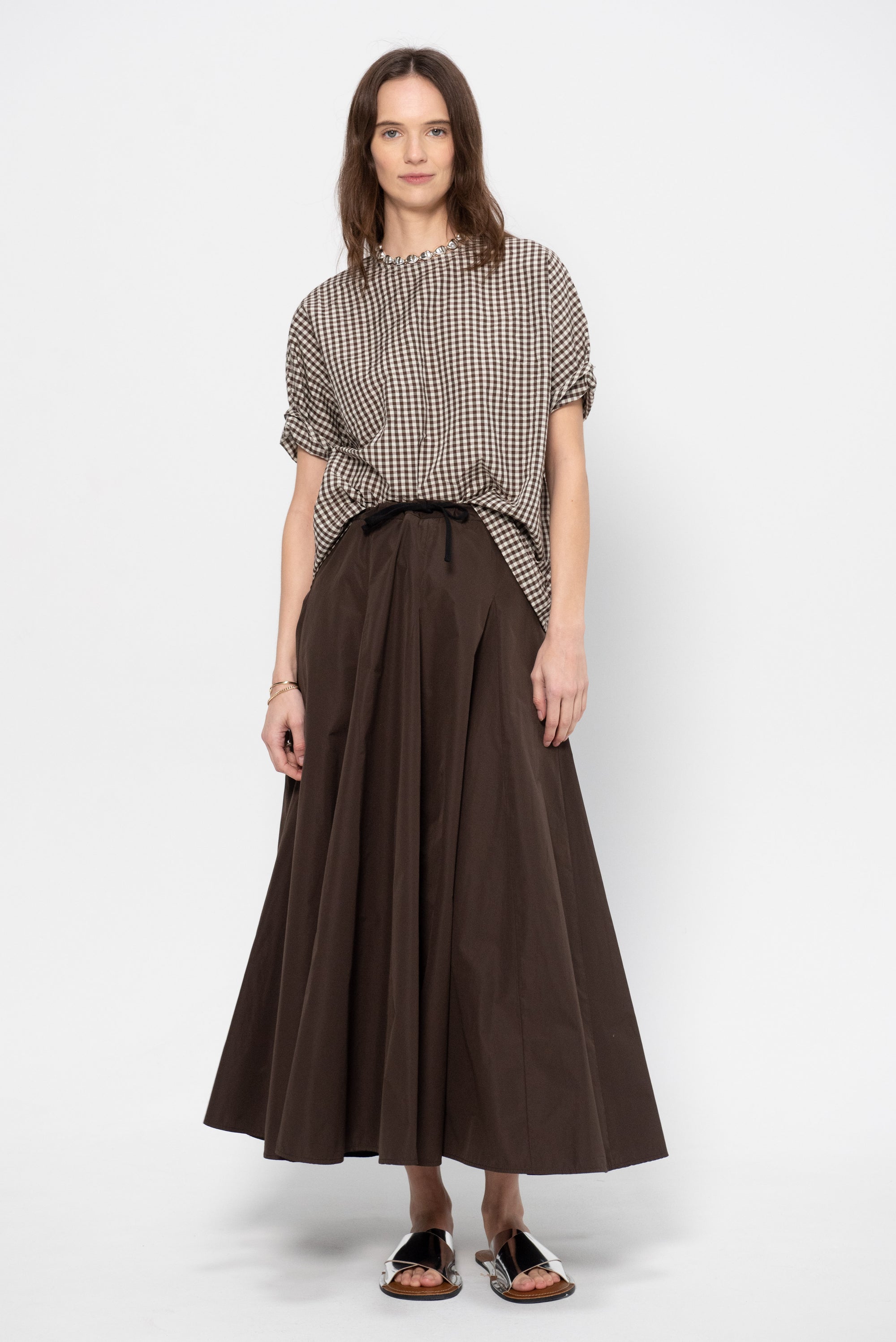 Optical Skirt, Brown