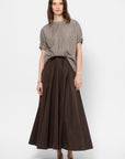 Optical Skirt, Brown