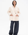 HACHE - Over Blazer, White Wool