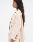 HACHE - Over Blazer, White Wool