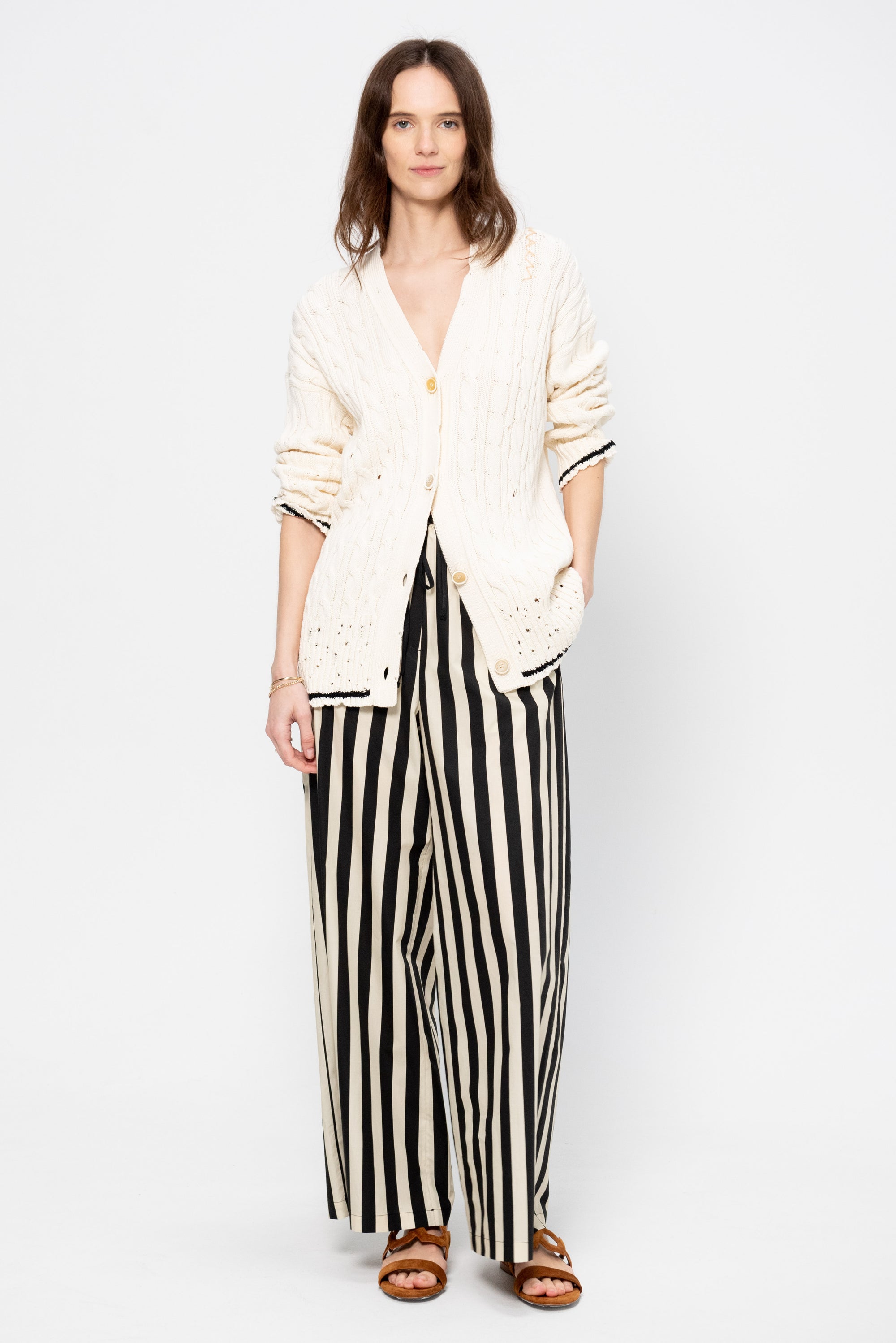 Para Pants, Black &amp; White Stripes