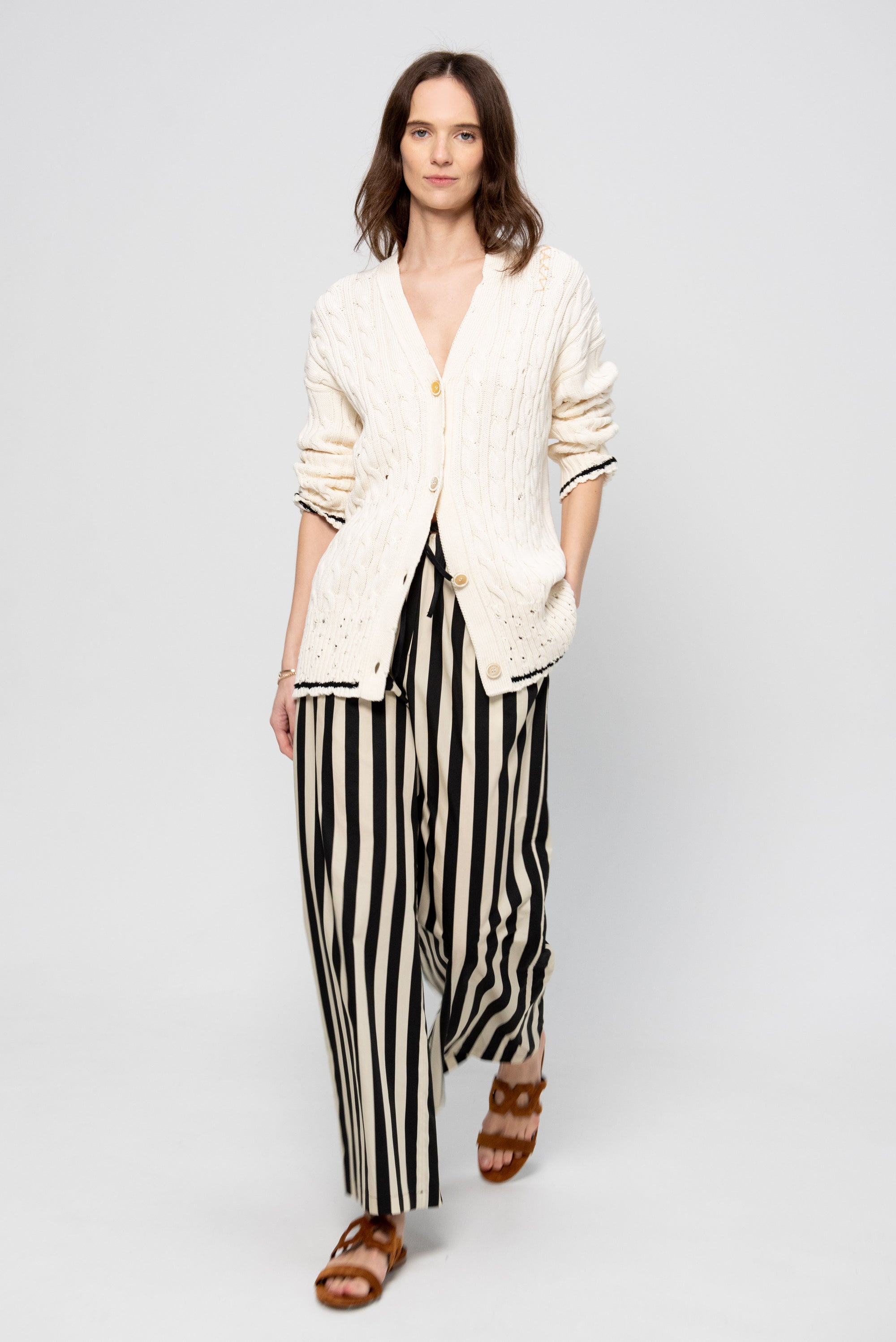 Para Pants, Black &amp; White Stripes