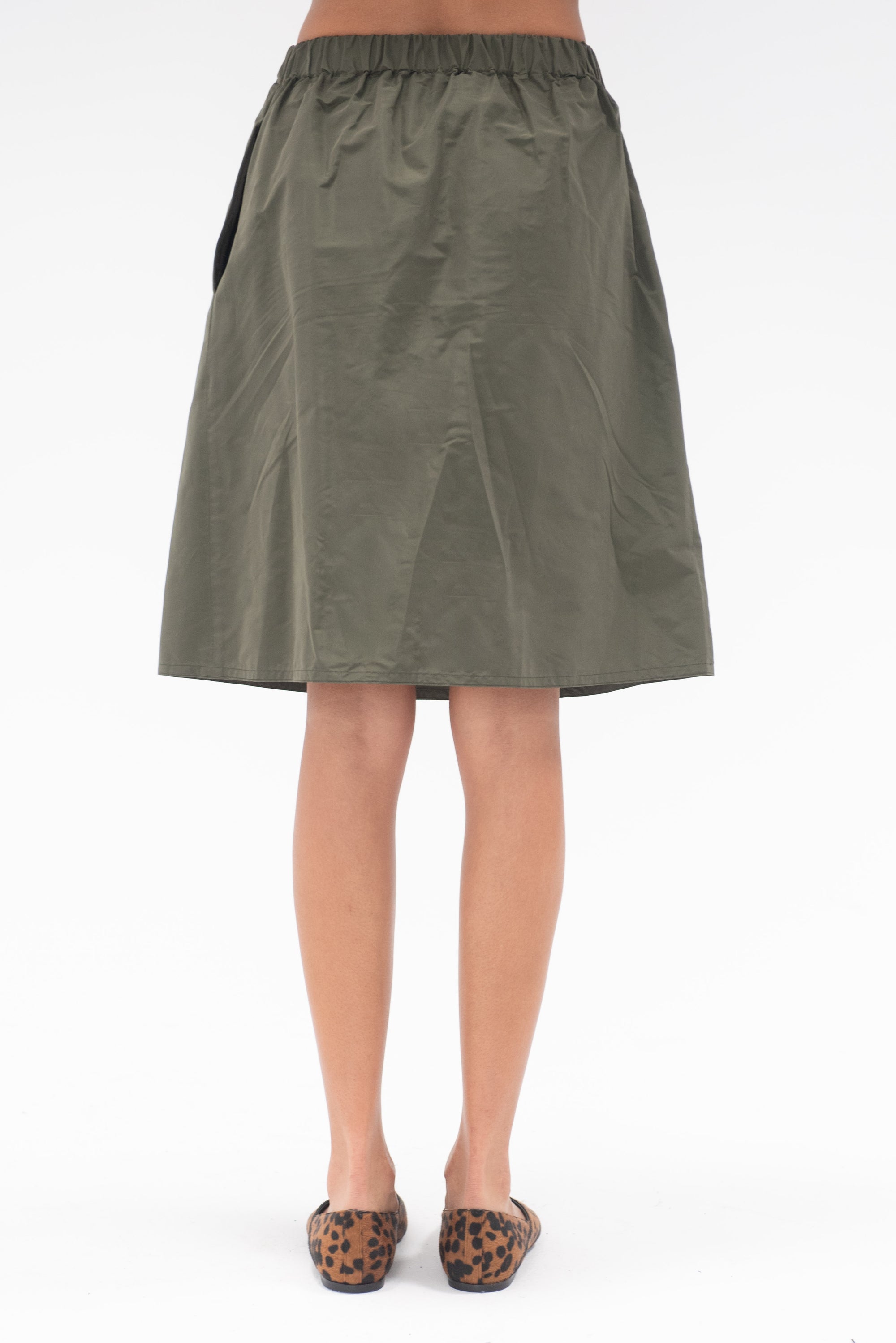 Audrey Skirt, Military Green