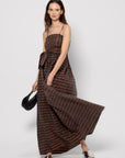 Capital Dress, Brown Stripe