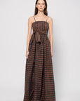 Capital Dress, Brown Stripe