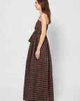 Capital Dress, Brown Stripe