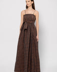 Capital Dress, Brown Stripe