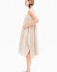 Trapezio Dress, Beige