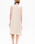 Trapezio Dress, Beige