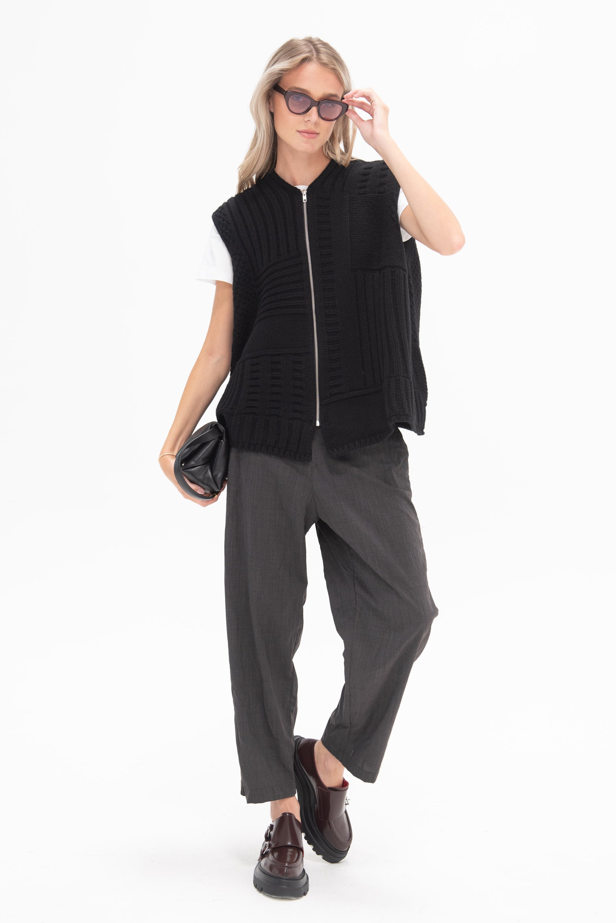 HACHE - Mogol Vest, Black