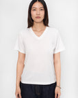 HÅNDVÆRK - V Neck T‑Shirt, White