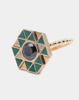 HARWELL GODFREY - Evil Eye Inlay Ring, Malachite & Diamond