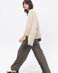 Antonella Trouser, Pewter Green