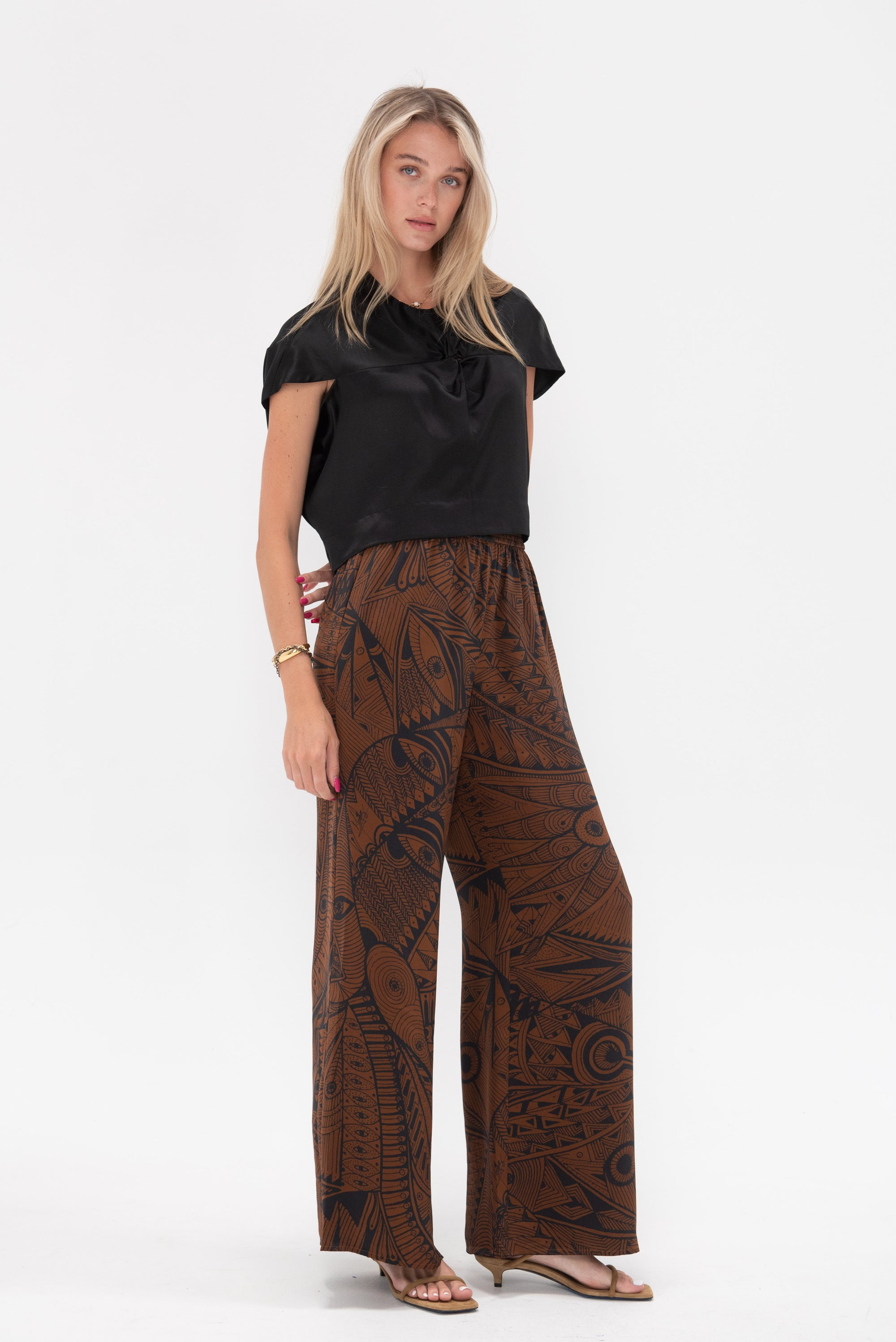 HEIRLOME - Isla Trouser, Clay &amp; Black