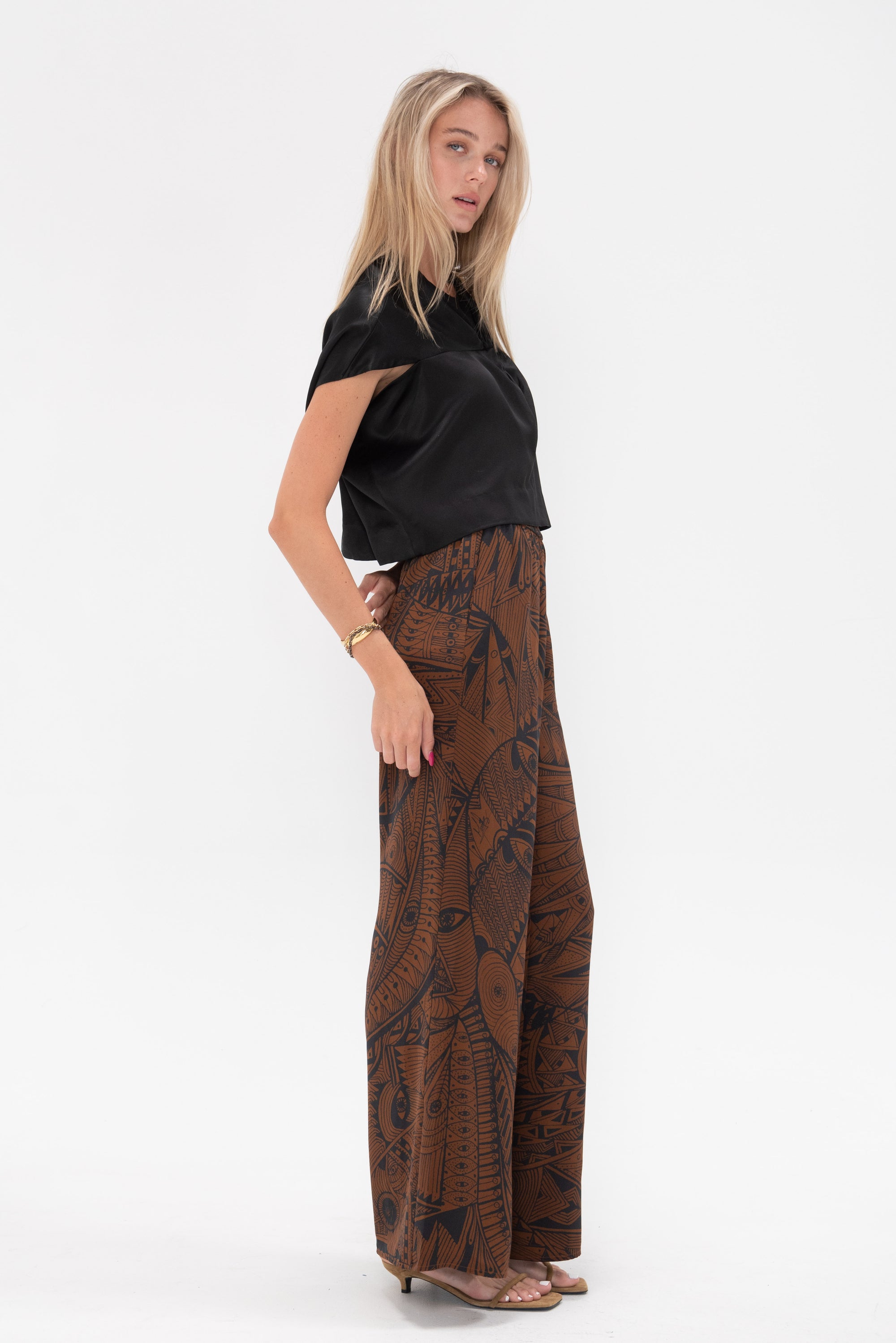 HEIRLOME - Isla Trouser, Clay &amp; Black