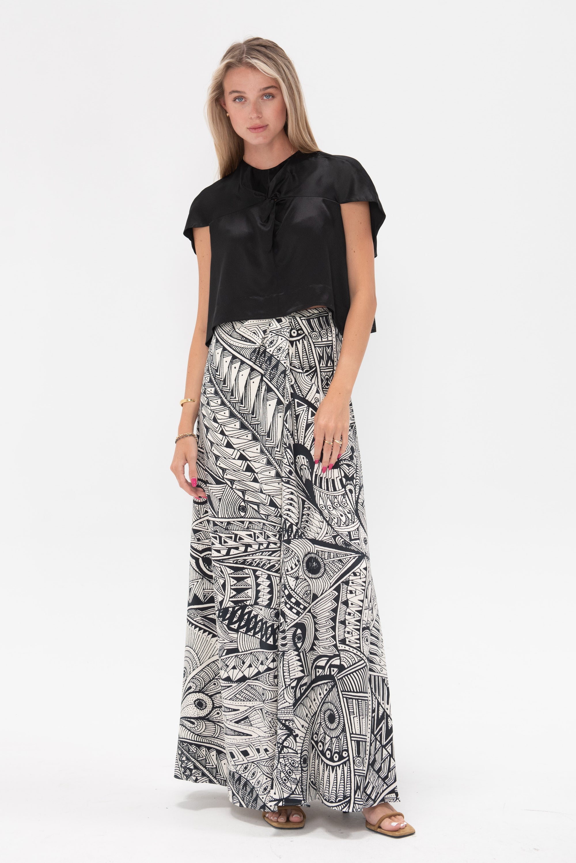 HEIRLOME - Leticia Skirt, Ivory &amp; Black