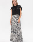 HEIRLOME - Leticia Skirt, Ivory & Black