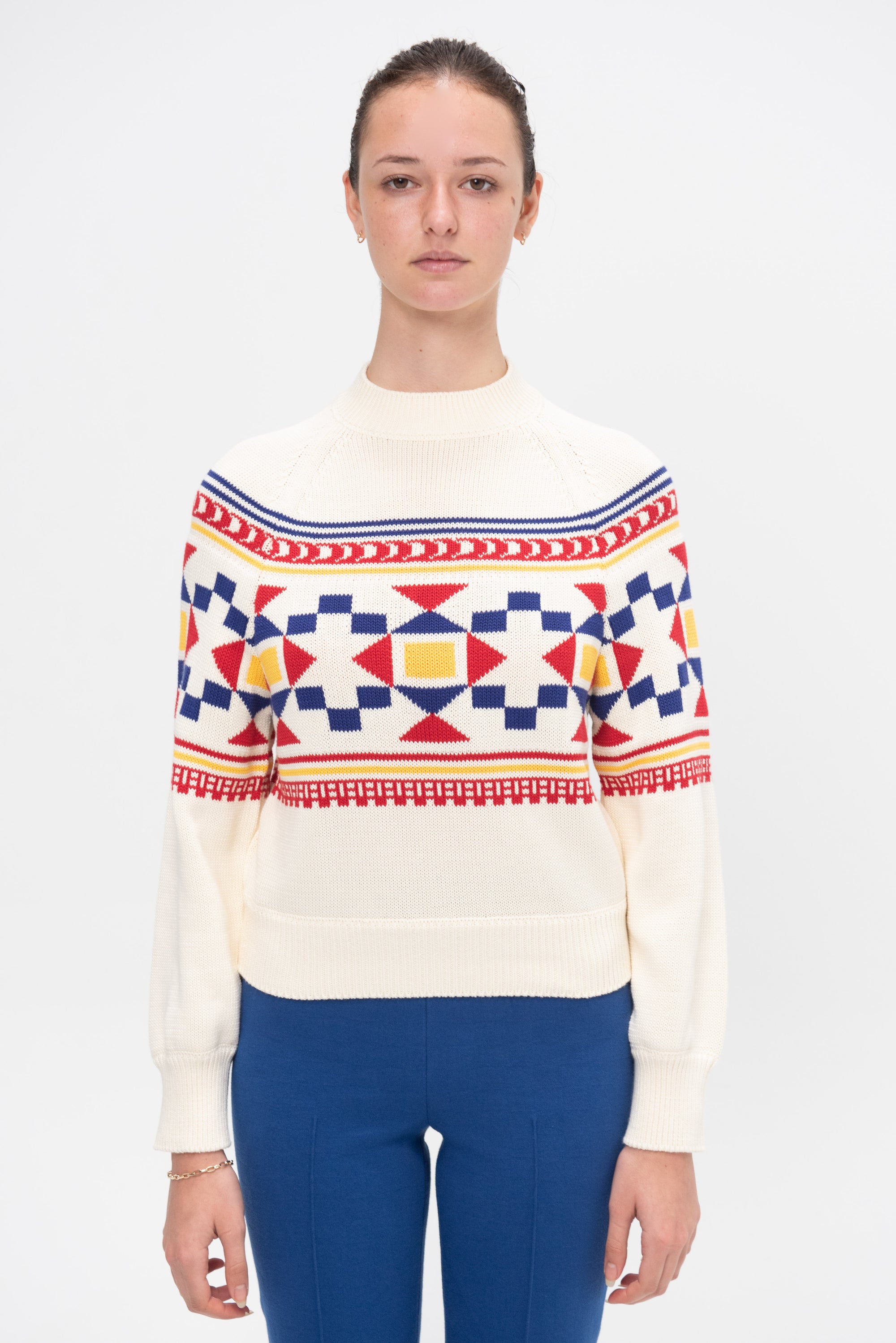 Lara Fairisle Crewneck Sweater