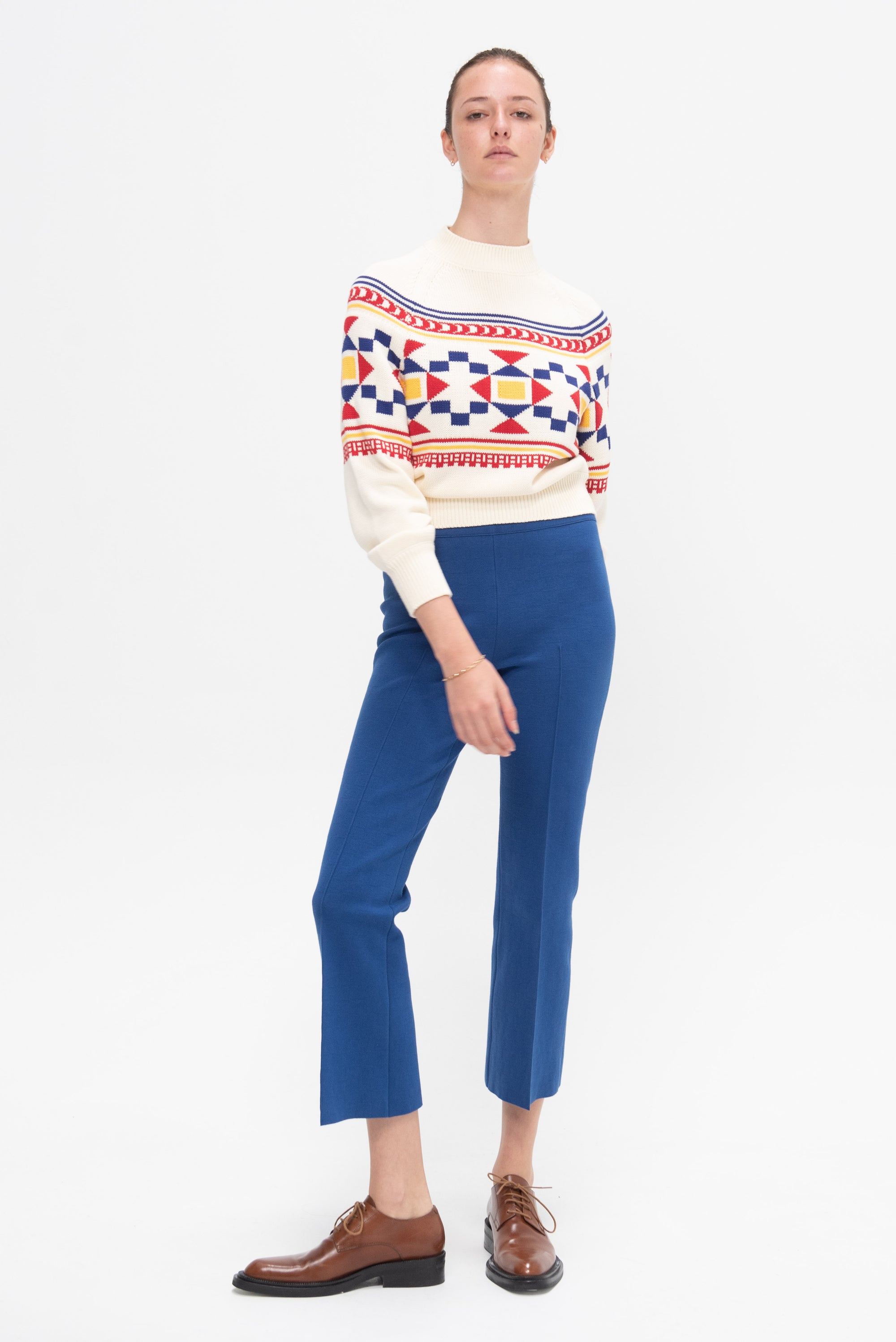 Lara Fairisle Crewneck Sweater