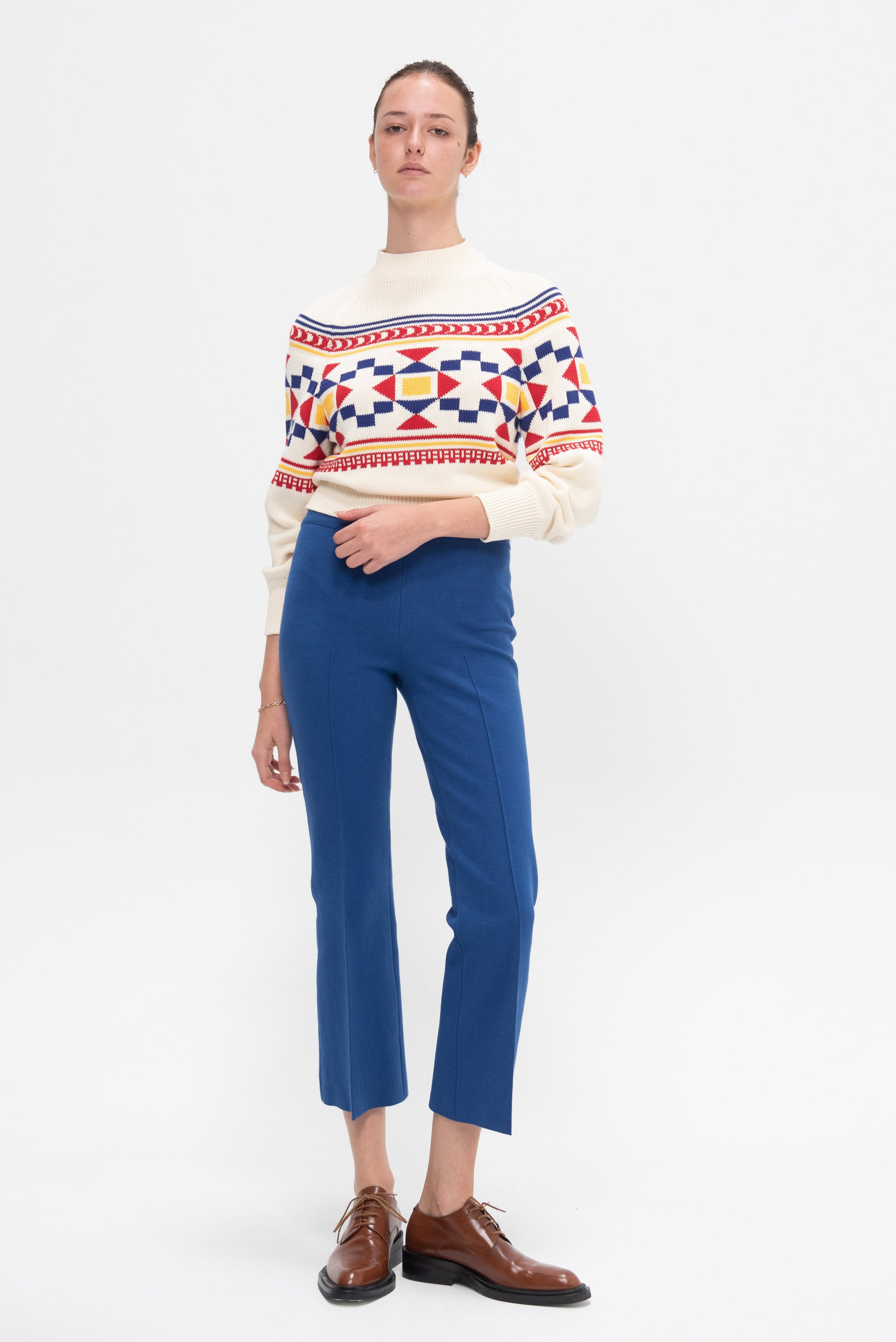 Lara Fairisle Crewneck Sweater