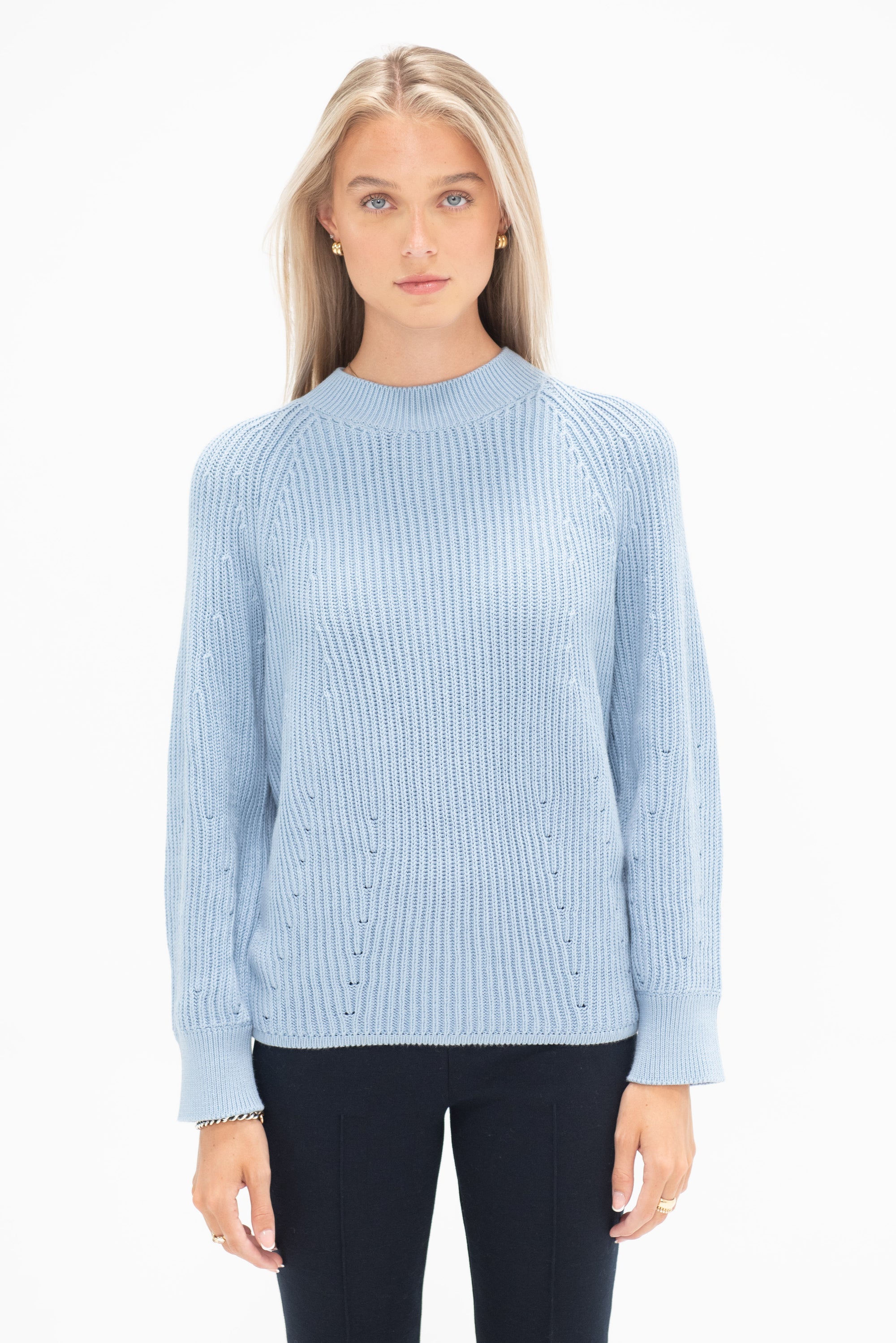 HIGH SPORT - Greta Sweater, Pale Blue