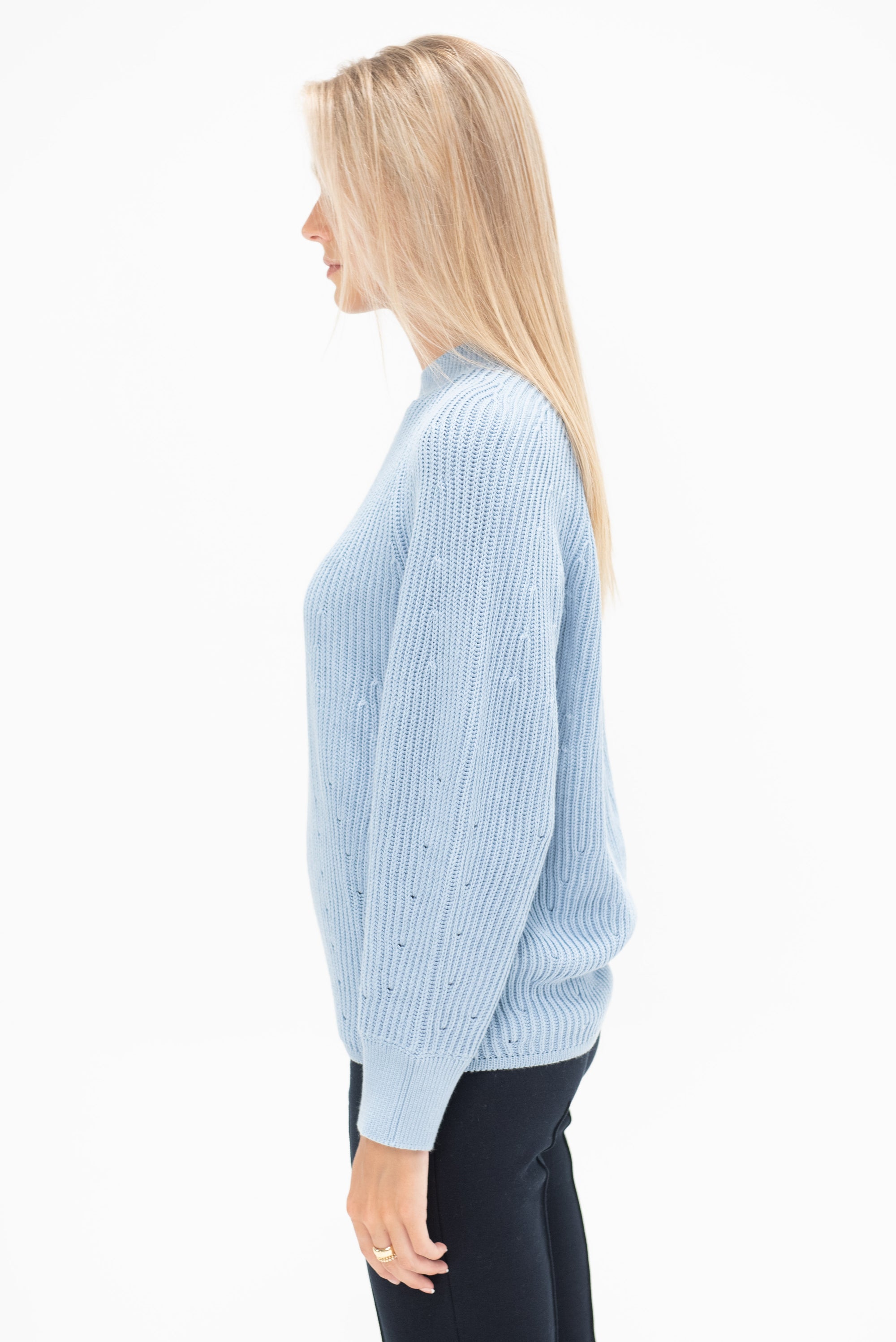 HIGH SPORT - Greta Sweater, Pale Blue