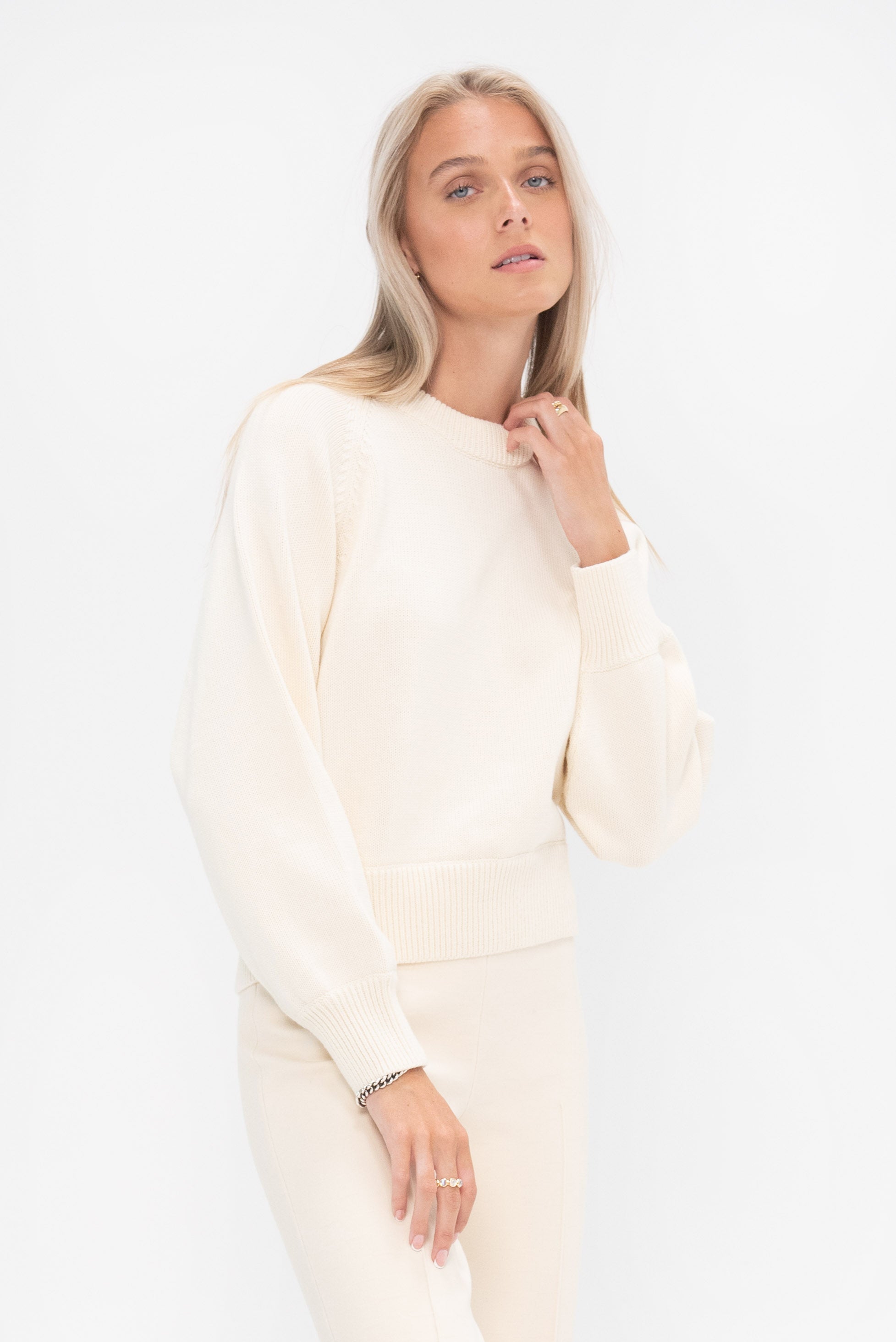 HIGH SPORT - Hill Sweater, Cream