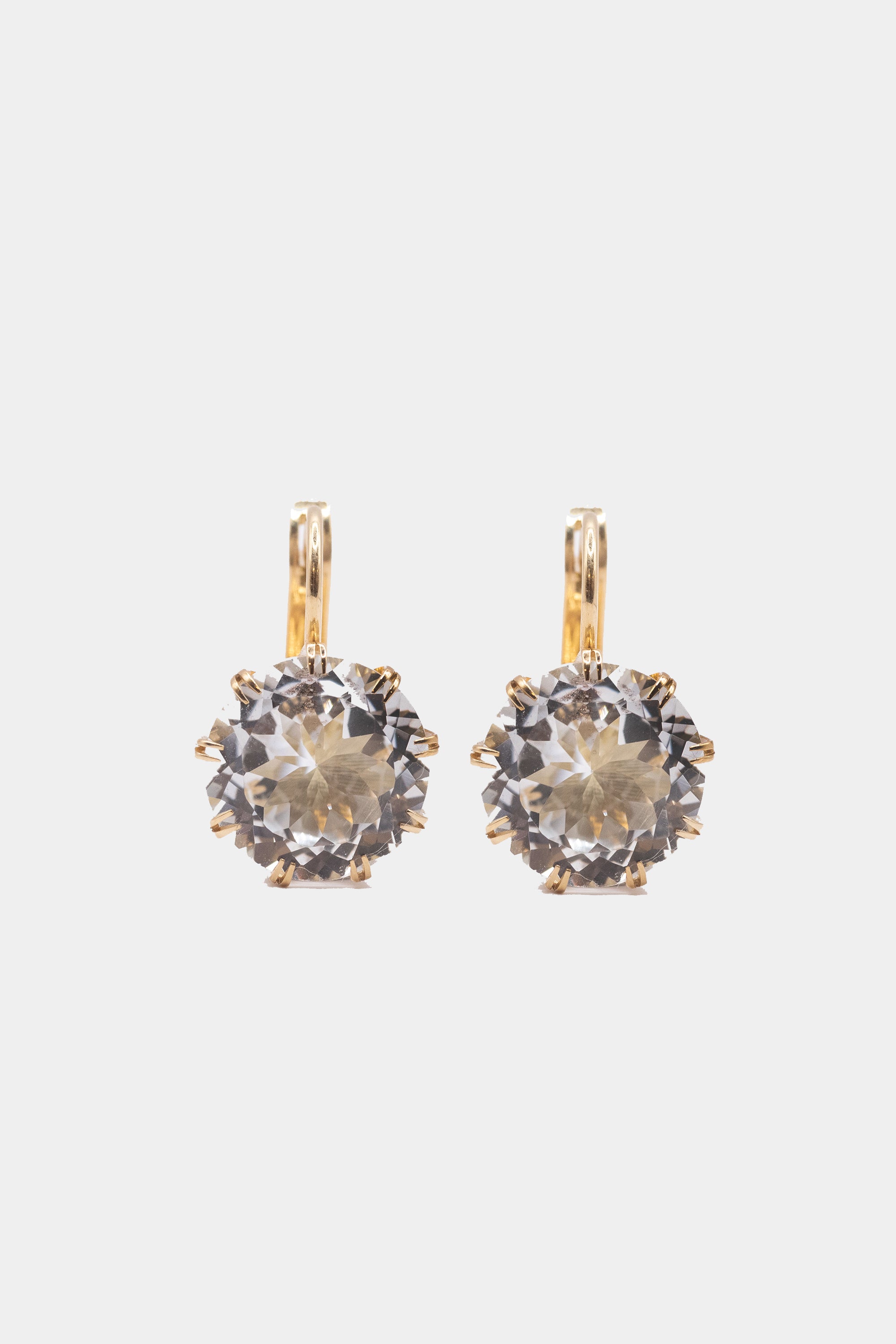 ILEANA MAKRI - Small Crown Earring, White Topaz