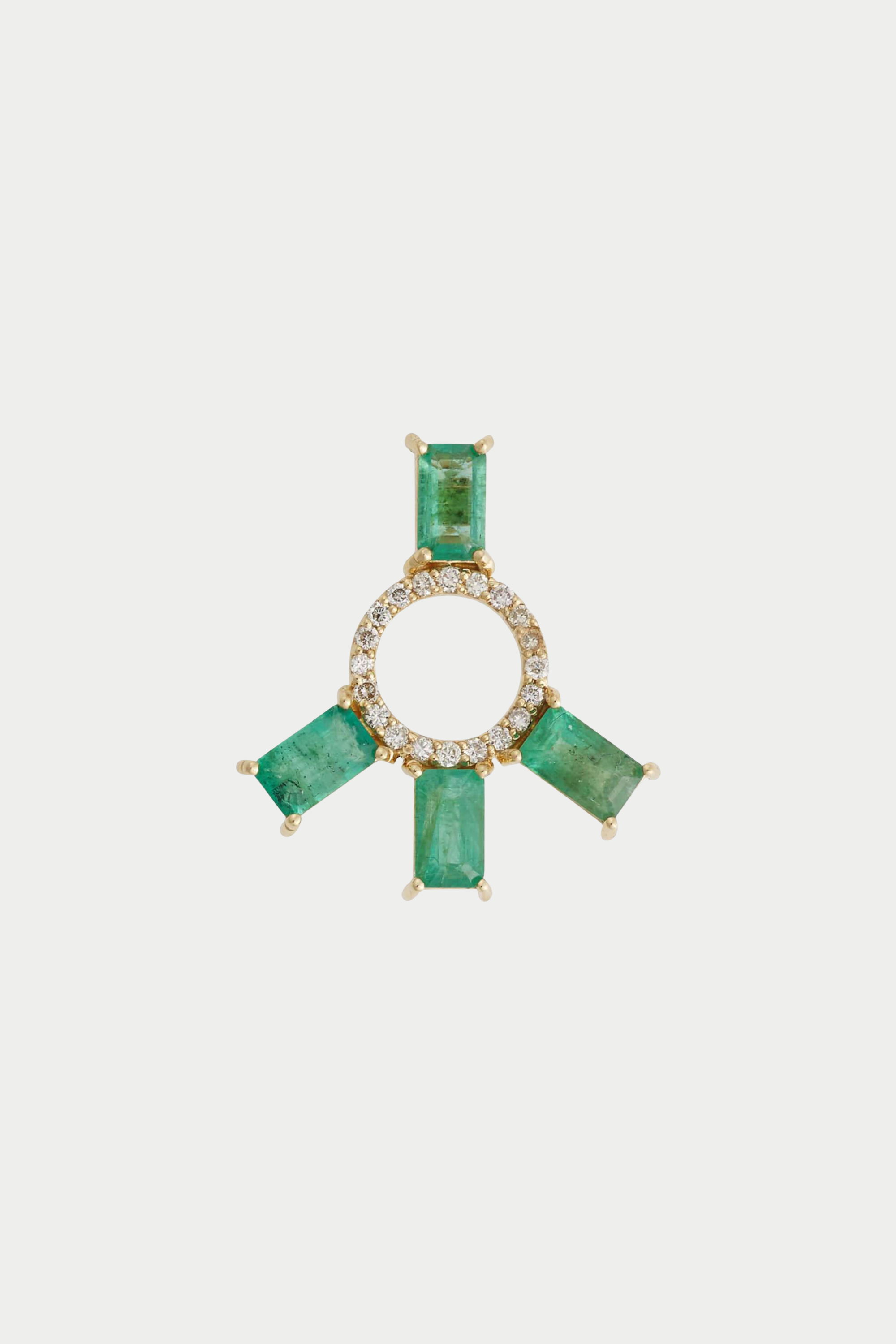 ILEANA MAKRI - Peace Earring, Emerald