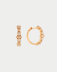 ILEANA MAKRI - Round Rivulet Hoops, Light Champagne Diamonds