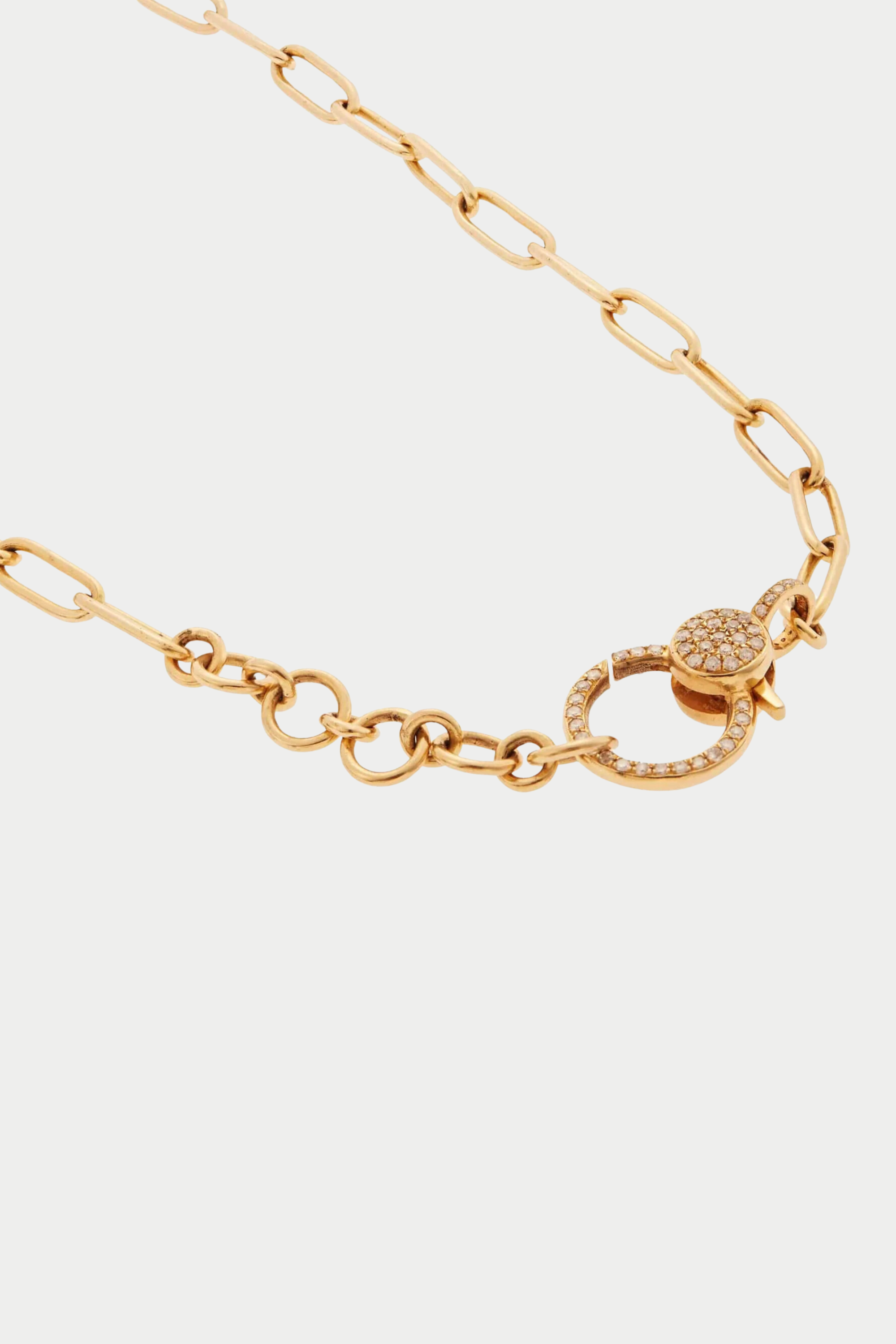 ILEANA MAKRI - Large Oblong Chain Necklace, Yellow Gold