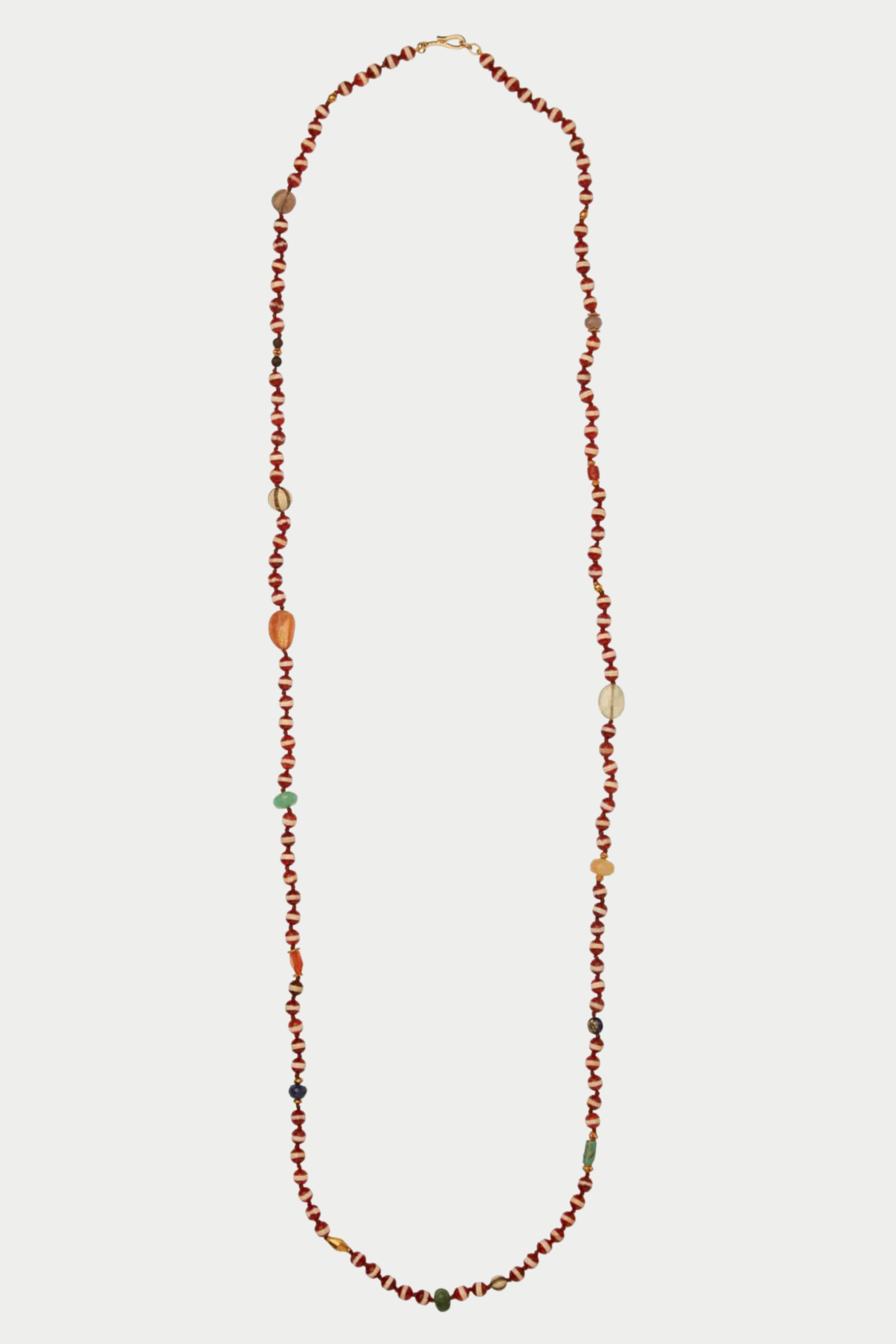 ILEANA MAKRI - Stripe Necklace, Brown Agate