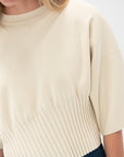 Issey Miyake - Lithe Knit Top, Cream