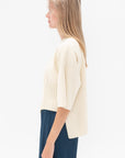 Issey Miyake - Lithe Knit Top, Cream