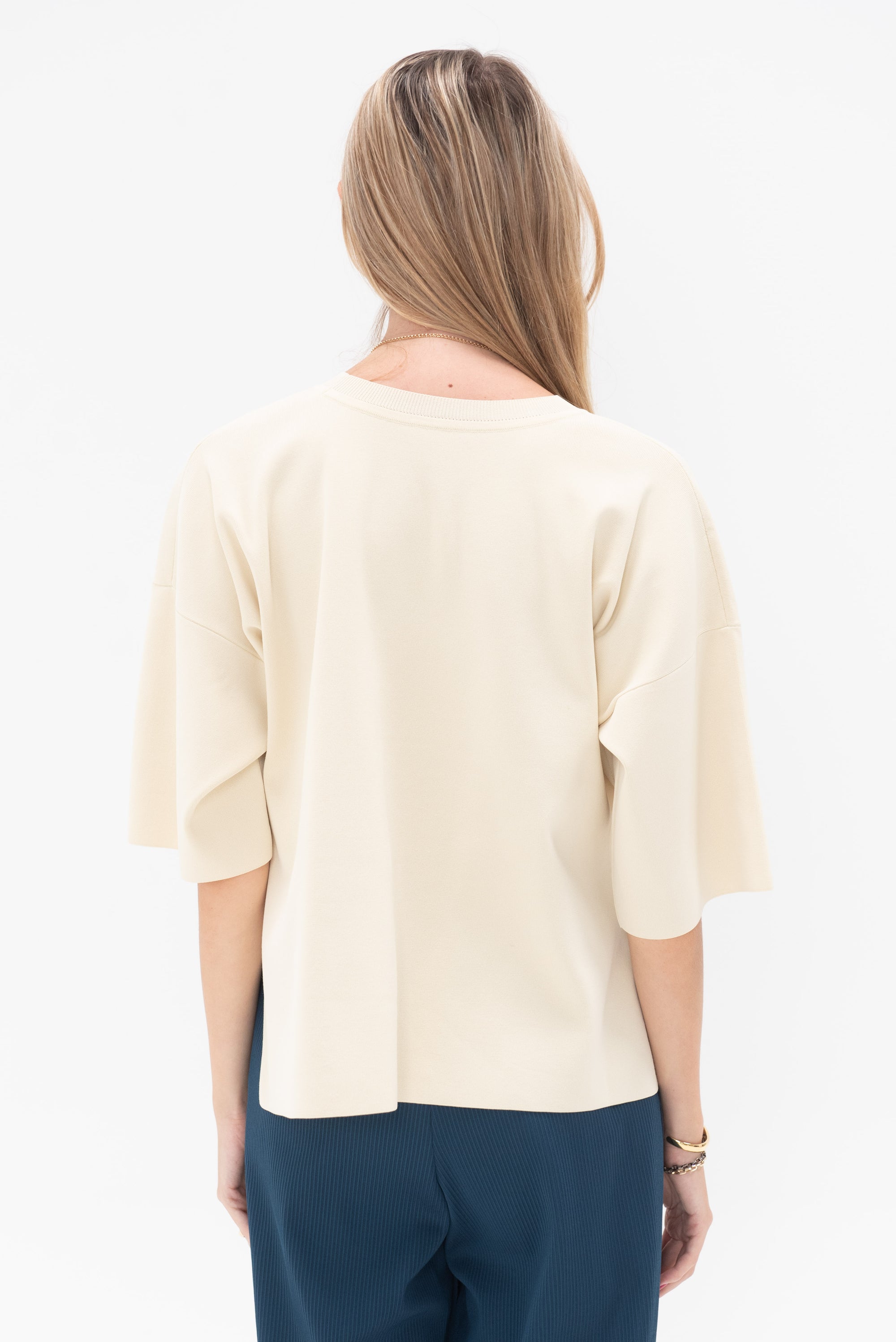 Issey Miyake - Lithe Knit Top, Cream