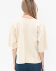 Issey Miyake - Lithe Knit Top, Cream