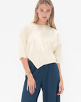 Issey Miyake - Lithe Knit Top, Cream