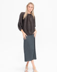 Monthly Colors: December Skirt, Steel Gray