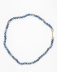 Bosfor Rondelle Bead Strand, Sapphire