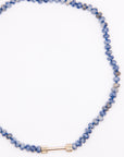 Bosfor Rondelle Bead Strand, Sapphire