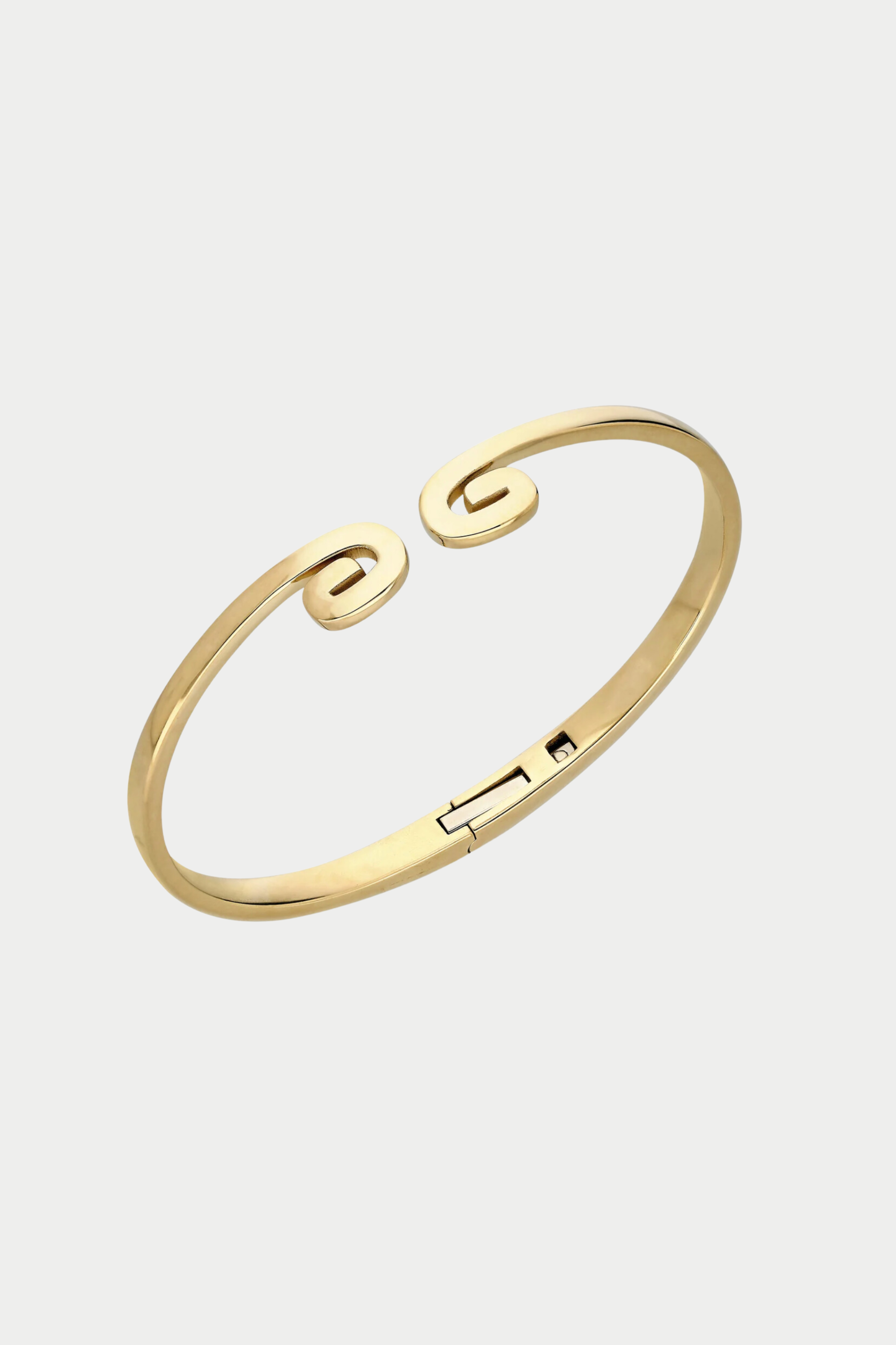 ITÄ - "Txirimiri" Hinge Cuff Bracelet, Yellow Gold