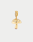 JOANNA DAHDAH - Scattered Diamonds Mushroom Pendant, Yellow Gold